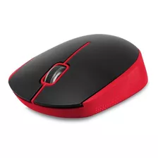 Mouse Inalambrico Maxell Mowl-100 Banda 24ghz Sensor 1200dpi Color Rojo