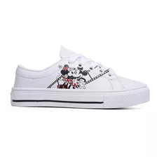 Tênis Infantil Casual Personagem Mickey Minie Estilo Of Star