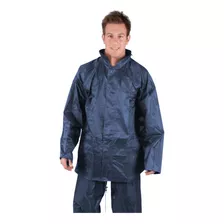 Equipo De Lluvia Impermeable Pvc Azul - Mundo Trabajo