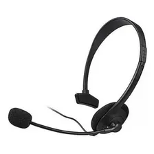 Fone Headset Headphone Com Microfone Para Xbox 360 Cor Preto