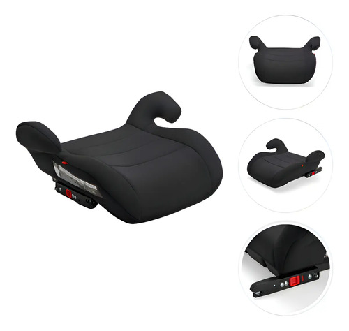 Assento De Carro Infantil Isofix Fix Fit Preto Replay Kids