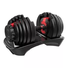 Halter Regulável Vermelho 24 Kg - Dumbell Ajustável Fitness