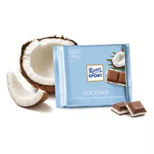 Barra De Chocolate Ritter Sport Sabor Coconut 100g