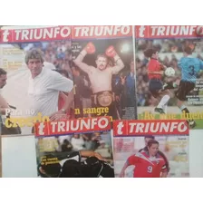 Revistas Triunfo - Año 2000(4 ) Y 2001 -pellegrini Campeón-