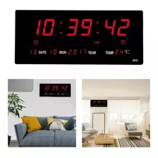 Reloj Digital Temperatura Inteligente De Pared 36cm X 15cm