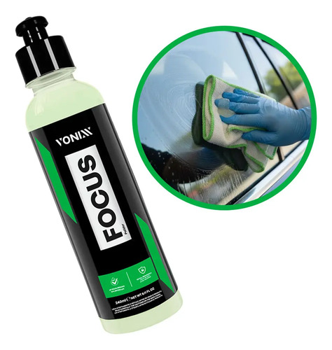 Focus Removedor Marcas D'água Vidros Automotivos 240ml Vonixx