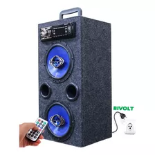 Caixa Radio Bluetooth Usb Torre Ativa Residencial Falante 6