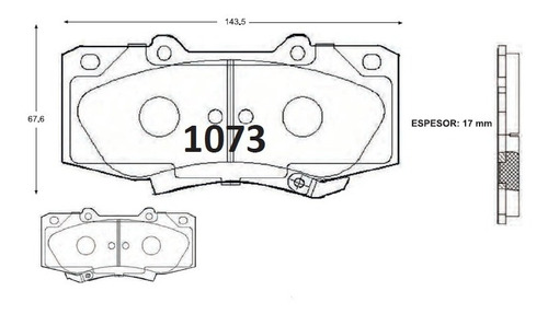 Pastillas De Frenos Delanteras Toyota Hilux 2.5 2011-2019 Foto 2