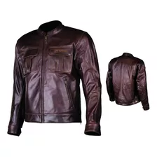 Campera De Moto De Cuero Octane Chicago Leather Jacket