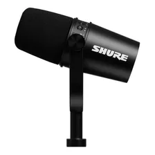 Microfone Para Podcast Preto Shure Mv7