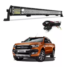 Farol Milha Barra Led 504w 93cm Rack Ford Ranger 7d 4x4sc