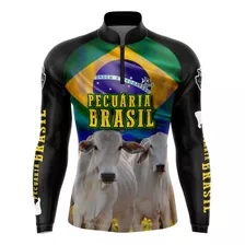 Kit 4 Camisetas Agro Proteção Solar Uv50+ Brasil Patriota