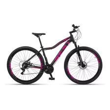 Bicicleta Urbana Kls Mountain Bike Aro 29 15 21v Cor Preto/rosa