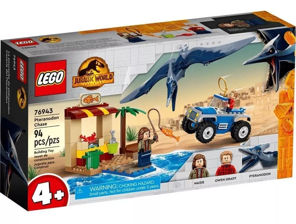Lego Jurassic World Perseguição Ao Pteranodonte 94 Pç 76943