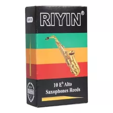 Caixa Palheta Riyin Sax Alto 2,5 Com 10 Unidades