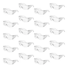 Kit 20 Óculos Proteção Epi Incolor Sobrepor Óculos De Grau