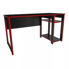 Mesa Escritorio Gamer Mueble Juvenil De Computadora Moderno Color Negro