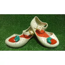 Sandalias Zapatos Jelly Plástico Mini Decoración Fresas Niña