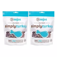 Sojos 2 Pack De Golosinas Para Perros Simply Turkey, 4 Onza.