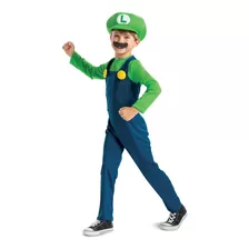 Disfraz Nintendo Mario Bros Modelo Luigi Bros Original