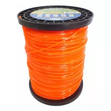 Fio De Nylon 2,70mm Para Roçadeira Redondo Rolo 2kg 279 Mts Cor Laranja