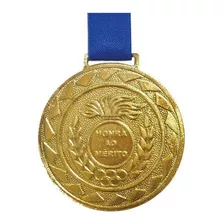 Kit Com 50 Medalhas De Ouro M43 Honra Ao Mérito Fita Azul