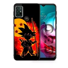 Funda Moto G30 Goku Shadow Dragon Ball Tpu Uso Rudo