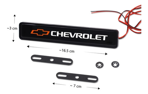 Emblema Parrilla Chevrolet Led  Foto 3