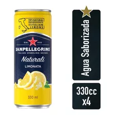 Agua Saboriz. San Pellegrino Limonata Naturalli Latax4 330cc