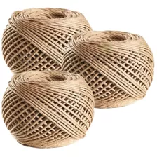 Kit 3 Fio Cordão Rami 2mm Rolo 100g Sisal 90mts Artesanatos