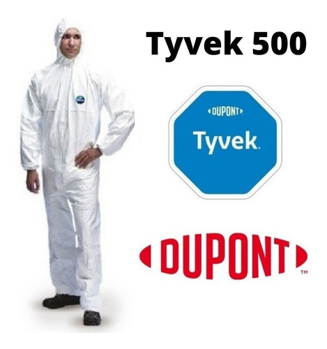 Macacão Tyvek 500 Tnt Impermeável Químico Dupont Epi