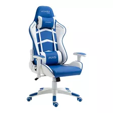 Cadeira Gamer Escritório Ergonômica Mymax Mx5 Branca/azul