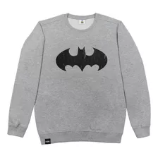 Poleron Hombre Batman Liga Justicia Gris Oscuro Dc Comics