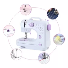 Máquina De Coser Portátil Recta Con 12 Tipos De Puntadas 