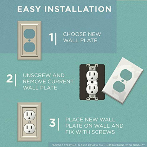 Arboresque Double Switch Wall Plate, Packaging May Vary Foto 3