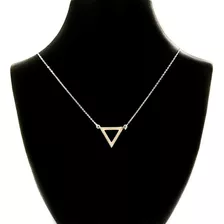 Cadena Con Dije Triangulo Invertido Minimalista Regalo 