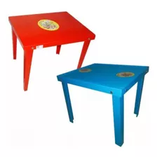 Mesa Mesinha Madeira Infantil Criança Azul/rosa/lilás/vermel