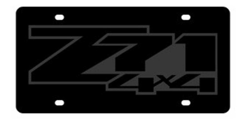 Foto de Chevrolet Z714x 4placa De Licencia En Acero Negro