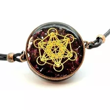 Brazalete Zzybia Metatron's Cube Merkaba Orgone Colgante Pro