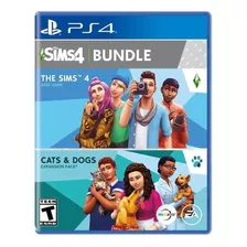 The Sims 4: Plus Cats & Dogs Bundle 4 Standard Edition Electronic Arts Ps4 Físico