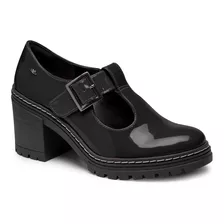 Sapato Dakota Oxford Tratorado Plataforma Verniz Preto G2621