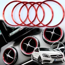 5x Anillo Aro Borde Rejilla Aire Mercedes Benz A B C Gla Cla