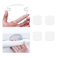 Silicone Alto Relevo Incolor Protetor Maçaneta Interno 4 Pcs