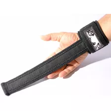 Straps Acolchoado Alça Longa Musculação ( Par ) Cor Preto