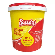 Massa Para Polir Nº 2 Base Água Branca 1kg - Pérola