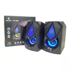 Caixa De Som Com Controle De Som Gamer Premium Efeitos Led