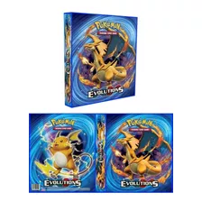 Album Pasta Fichário Pokémon Evolutions + 10 Folhas