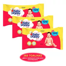 Kit Lenço Umedecido Baby 360 Toalhas Para Limpeza Bebe