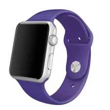 Malla Reloj Silicona Con Hebilla Para Apple Iwatch 38/40 Mm Ancho 38 Mm Color Violeta