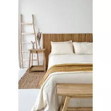 Pie De Cama Manta Nido Wafle De Algodón 260x115 Cm King